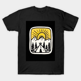 Camping Sunset T-Shirt